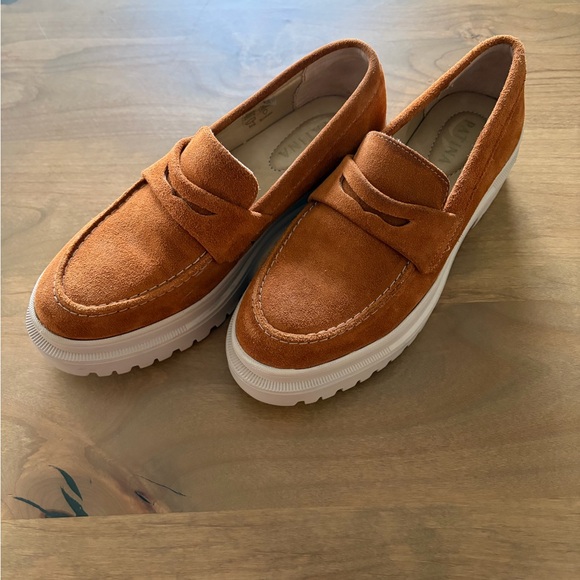 Portland Leather Patina Zoe Chunky Loafers in Toffee Suede Women’s 8.5 - Picture 2 of 10